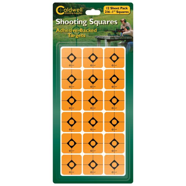 Caldwell 1" Orange Shooting Squares 12 Sheets (216 Pack) (BF711236)